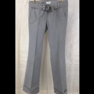 Ann Taylor Loft Size 2 Marisa Belted Gray Slacks